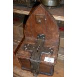 Victorian Gothic iron bound offertory box