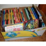 Assorted vintage annuals and other children's books plus some Spitting Image books