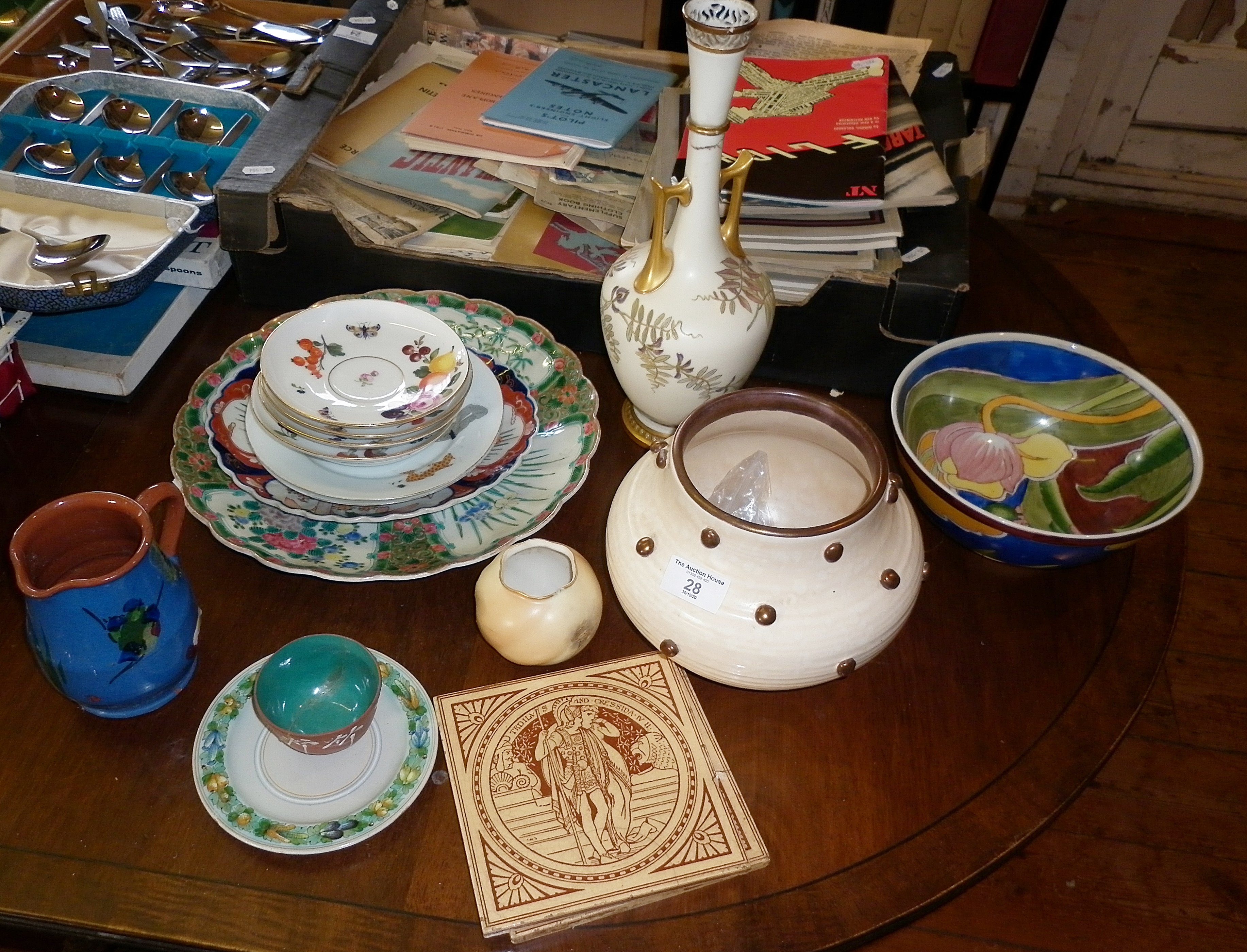 Assorted china and pottery including Royal Worcester Blush Ivory and others