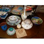 Assorted china and pottery including Royal Worcester Blush Ivory and others