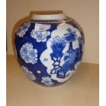 19th c. Chinese objects/prunus jar, 22cm high