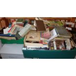 Two boxes of assorted books