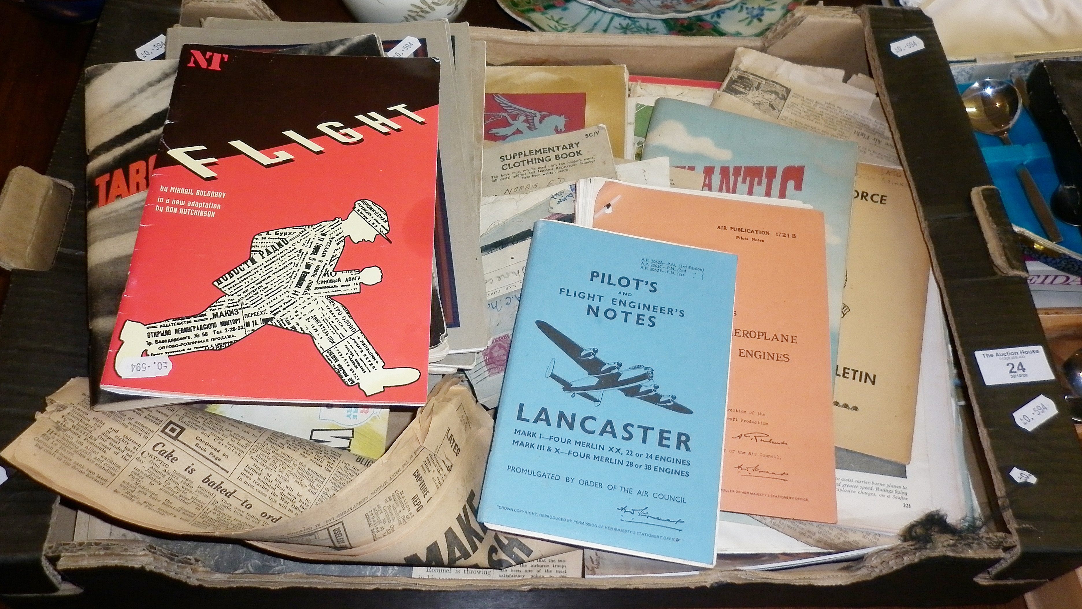 Collection of WW2 paper ephemera and 1950's The Household Brigade Magazines