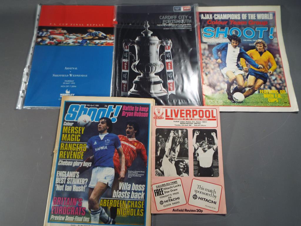 Football programmes comprising FA Cup Fi