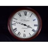 A decorative Quartz wall clock approximately 55 cm (d) This lot must be paid for and collected (or