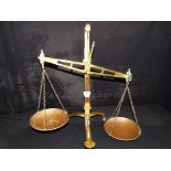 Weighing Scales - a counter-top brass balance by Berry & Warmington Ltd of Liverpool,