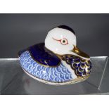 Royal Crown Derby - a paperweight depicting a Duck,