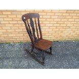 A late Victorian rocking chair