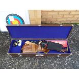 Archery - A Nishizawa TD-11 Carbon National Team bow in hard case with accessories.