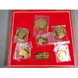 A cased set of Franklin Mint 'Royal Silver Wedding Coins 1972',