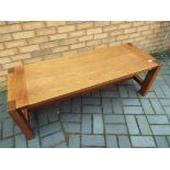 A good quality modern hardwood coffee table,