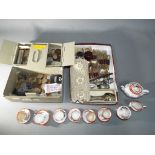 Coins - a vintage coin tin containing a large quantity of UK and worldwide coins and bank notes,