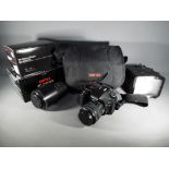 Photographic Equipment - a Pentax K200D digital camera with original box,