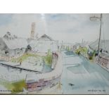 Local Interest - A watercolour, mounted