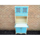 A vintage kitchen larder/pantry cabinet with four doors two drawers cabinet approximate height 178