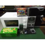 A good mixed lot to include Daewoo microwave,