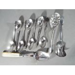 A set of six Edward VII silver hallmarked coffee spoons, London assay 1909,