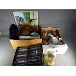 A good mixed lot to include a set Portmeirion drinking glasses in original box, figurines,