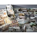 Deltiology - over 500 mainly earlier period postcards predominantly UK topographical sorted by