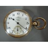 Gold plated Waltham pocket watch.