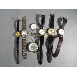A collection of seven wrist watches to include Lorus, Citroen CY973X, Valencia, Aramis, Reflex,