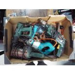 Electric tools - a quantity of hand tools to include a Bosch PHG520, Bosch CSB850, a Craft EJS350,
