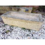 Garden stoneware - a rectangular planter,