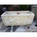 Garden stoneware - a rectangular planter,