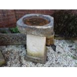 Garden stoneware - a birdbath,