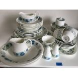Wedgwood Clementine dinner and tea set - a dinner set in the Wedgwood Clementine pattern comprising