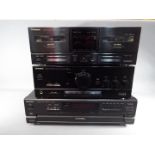 Technics - A quantity of Technics audio equipment to include 5 disc CD changer SL-PD888,