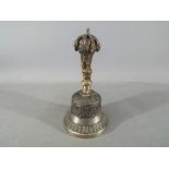 A Chinese Tibetan bronze ceremonial bell
