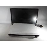 A Blaupunkt 23.6" LED TV with built in D