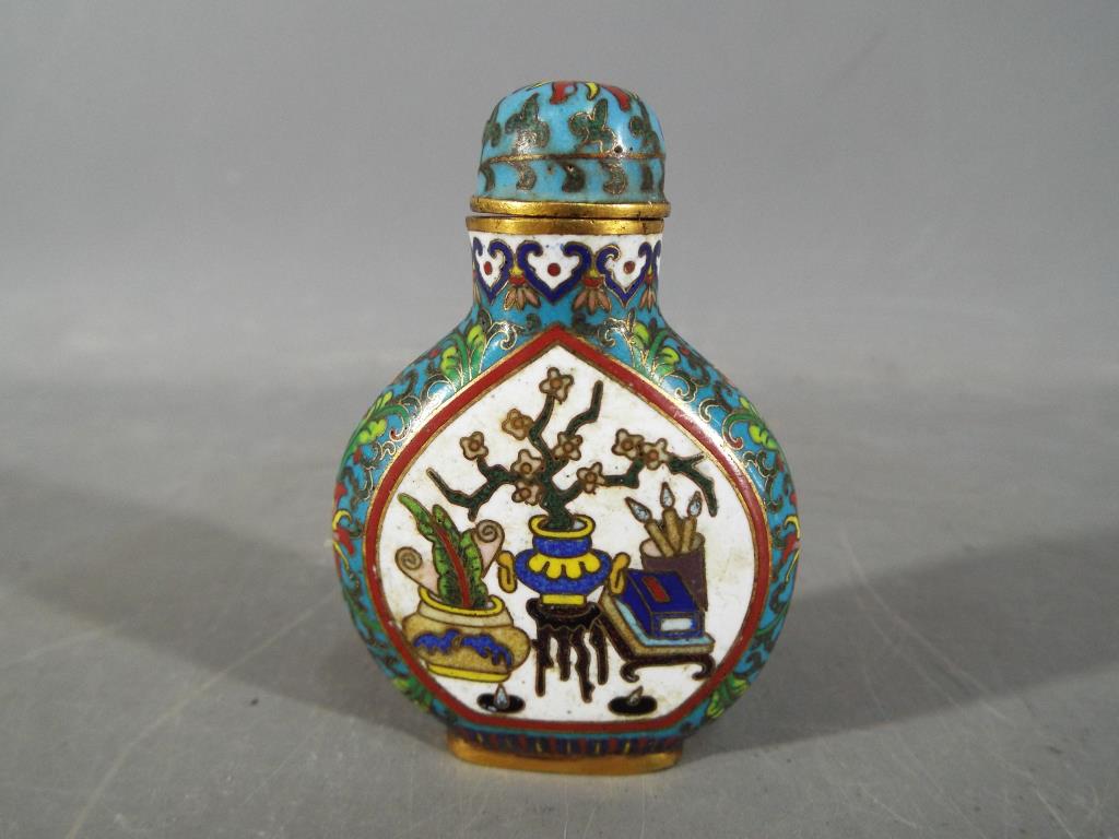 A 19th century Chinese cloisonné enamel - Image 2 of 6