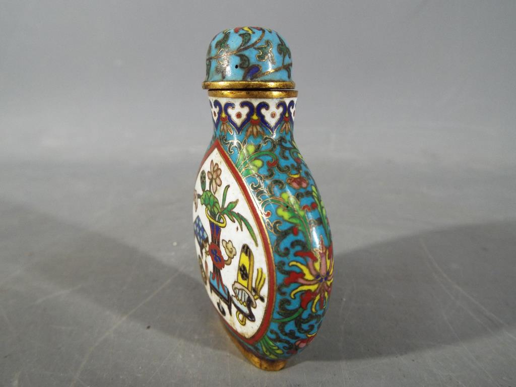 A 19th century Chinese cloisonné enamel - Image 3 of 6