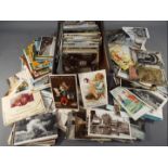 Deltiology - a collection in excess of 500 early to modern period postcards comprising UK and