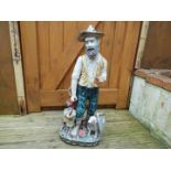 A large ceramic fuigure depicting an aged gentleman, approx 56.