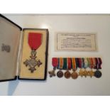 Order of the British Empire medal and ribbon in original presentation case with 'instructions as to