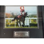 Horse Racing - a signed photograph of the winner of 2015 Aintree National Meeting, Don Cossack 15.
