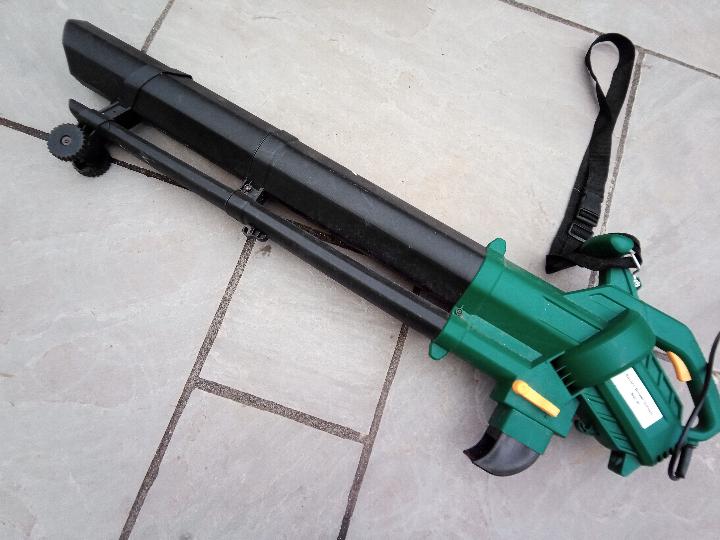 Gardening - an electric leaf blower / vacuum