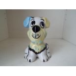 Lorna Bailey - a figurine depicting a Dog entitled 'Wuf-Wuf', signed to the base,