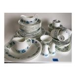 Wedgwood Clementine dinner and tea set - a dinner set in the Wedgwood Clementine pattern comprising