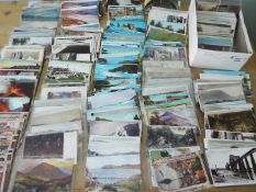 Deltiology - a collection in excess of 500 predominantly early to mid period postcards,