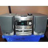 A Pioneer stereo cd cassette deck receiver XR-P470C,