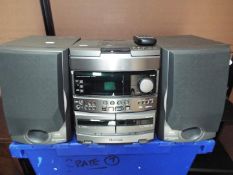 A Pioneer stereo cd cassette deck receiver XR-P470C,