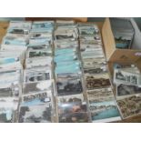 Deltiology - a collection in excess of 500 predominantly early to mid period postcards with