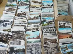 Deltiology - a collection in excess of 500 predominantly early to mid period postcards,