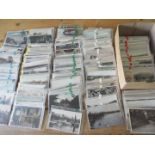 Deltiology - a collection in excess of 300 predominantly early period postcards,