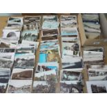 Deltiology - a collection in excess of 400 predominantly early to mid period postcards,