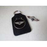 Bentley - a key ring with promotional badge